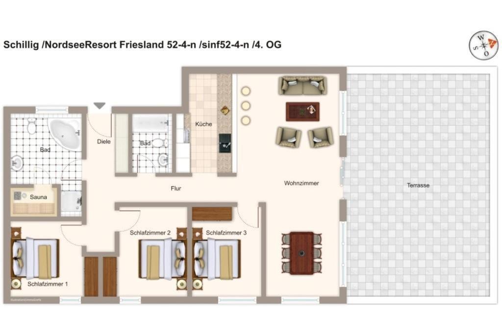 Nordseeresort Friesland Nordseeresort Friesland 52-4-N Schillig Exterior photo